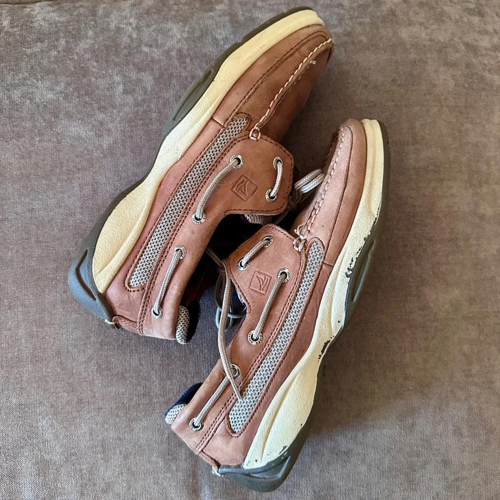 SPERRY Top-Sider Men's Shoes Billfish 2 Eye Boat Shoe, Tarpon Tan/Brown 9M